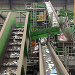 Conveyor belt at a material recycling facility