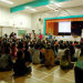 Kids gather for a school assembly